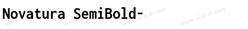 Novatura SemiBold字体转换